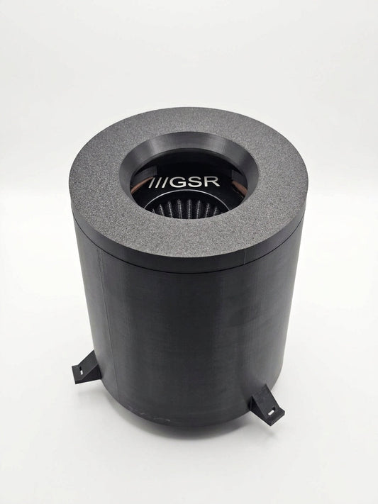 GSR Air Filter Heat Shield - sealed cone filter airbox for 75mm intake tubes